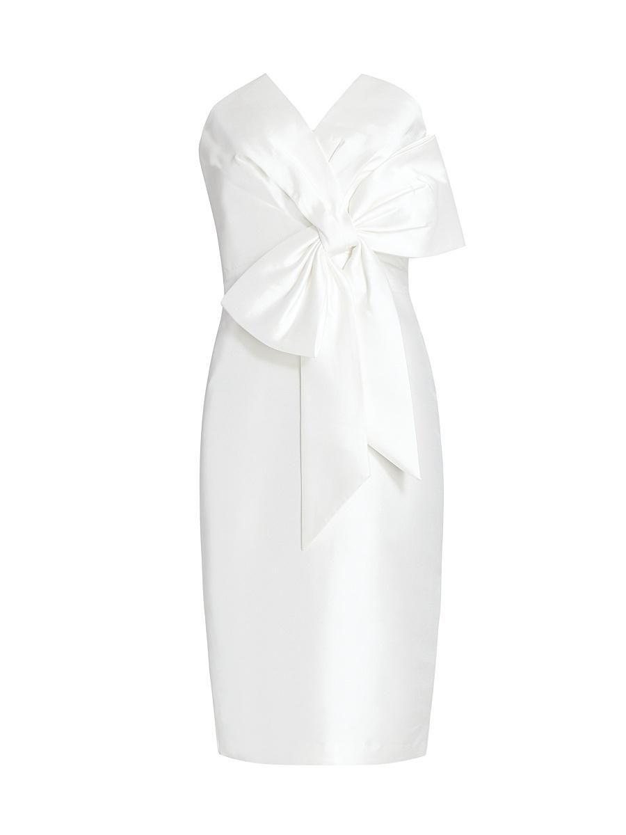 Womens Scupture Bow-Front Strapless Dress Product Image
