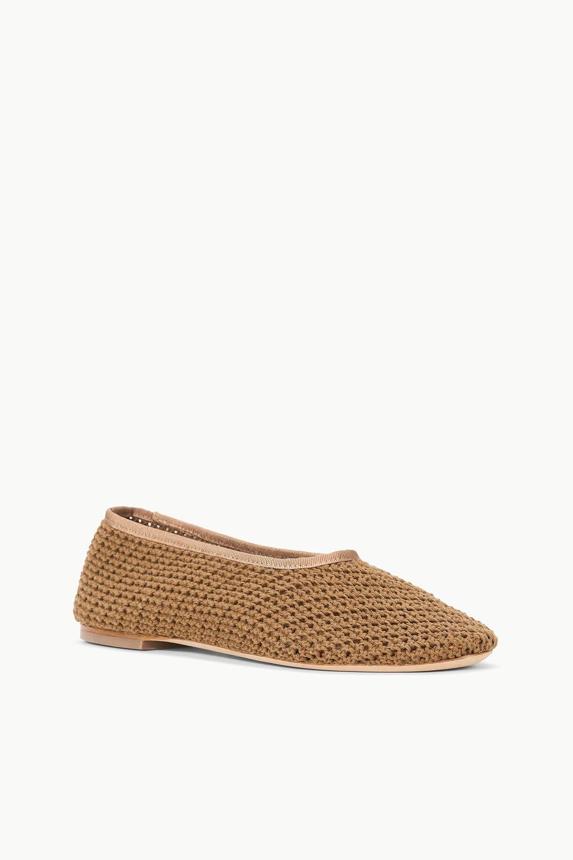 ALBA BALLET FLAT | CAMEL CROCHET Product Image