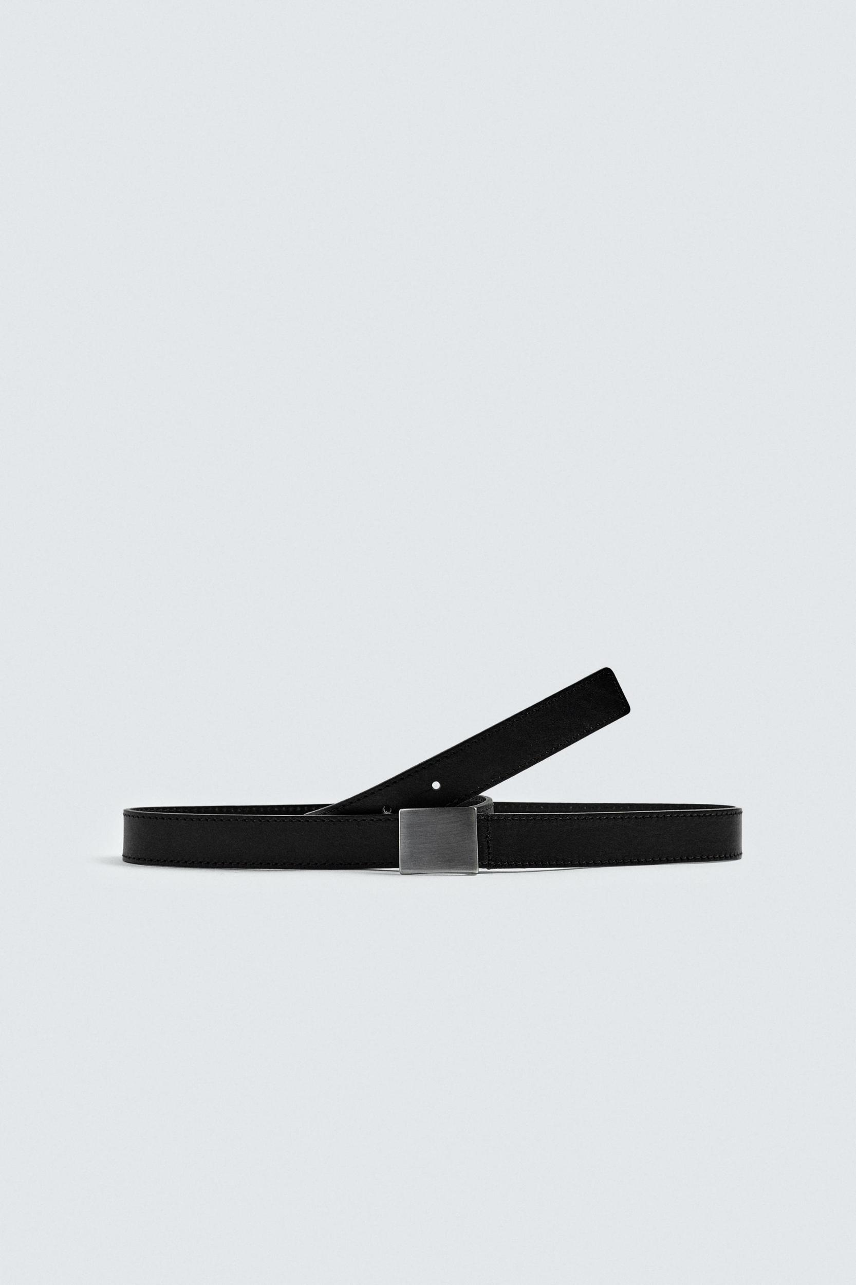 LIMITED EDITION PLATE BUCKLE LEATHER BELT Product Image