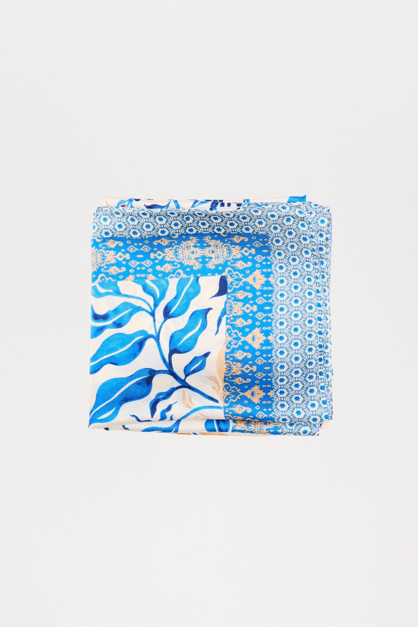 Camilla Head Scarf - Blue/combo Product Image