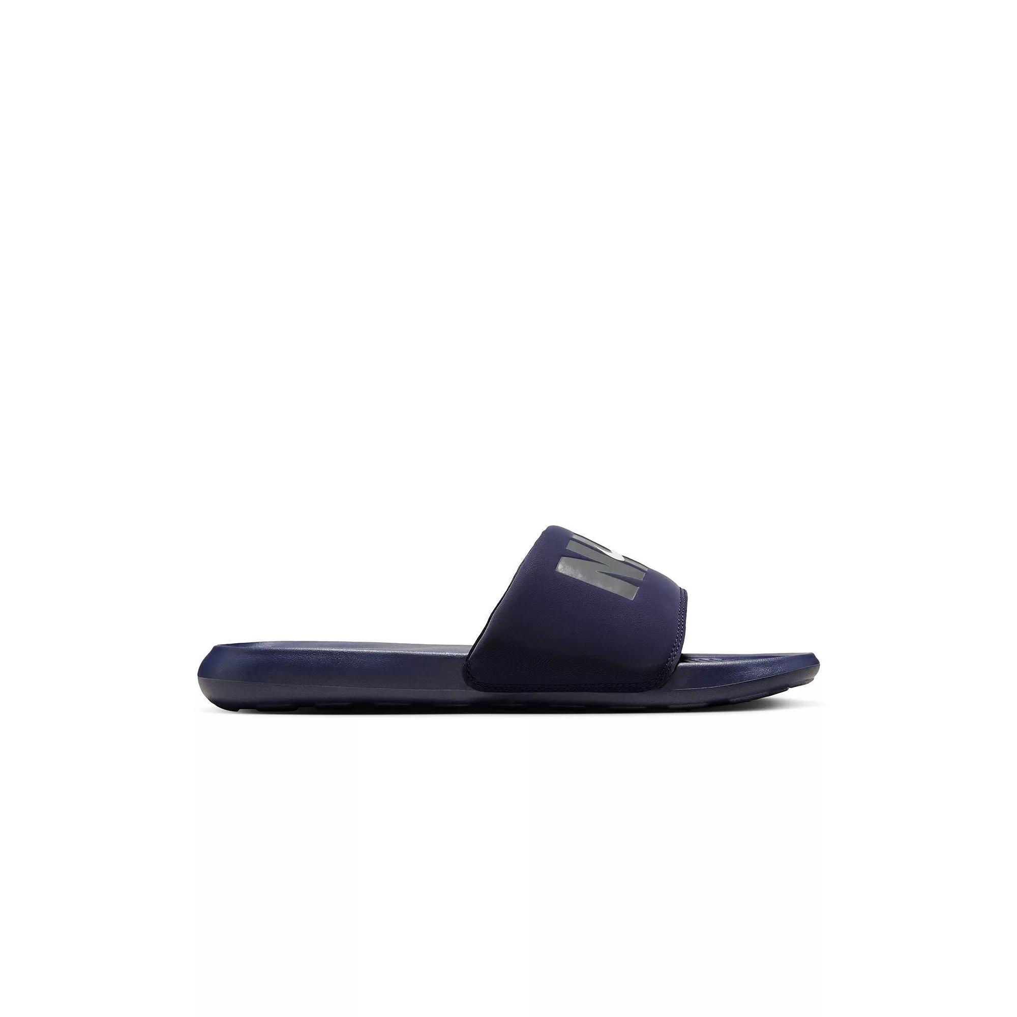 Nike Victori One Men's Logo Slide Sandals, Size: 13, Obsidian Gray White Product Image