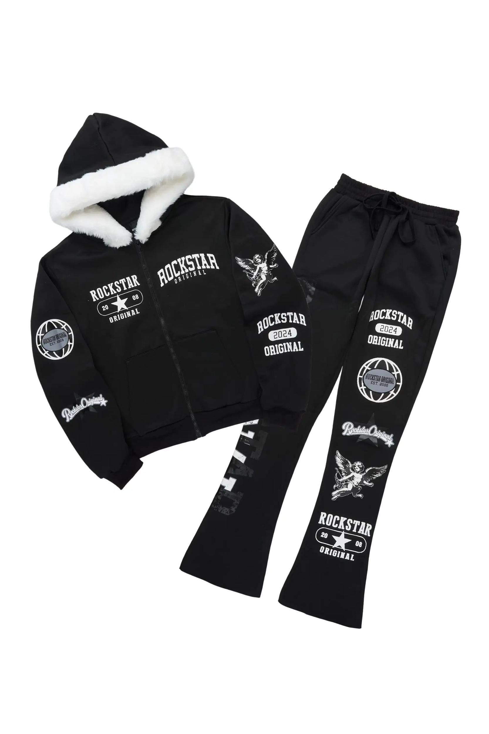 Chastity Black Stacked Track Set Female Product Image