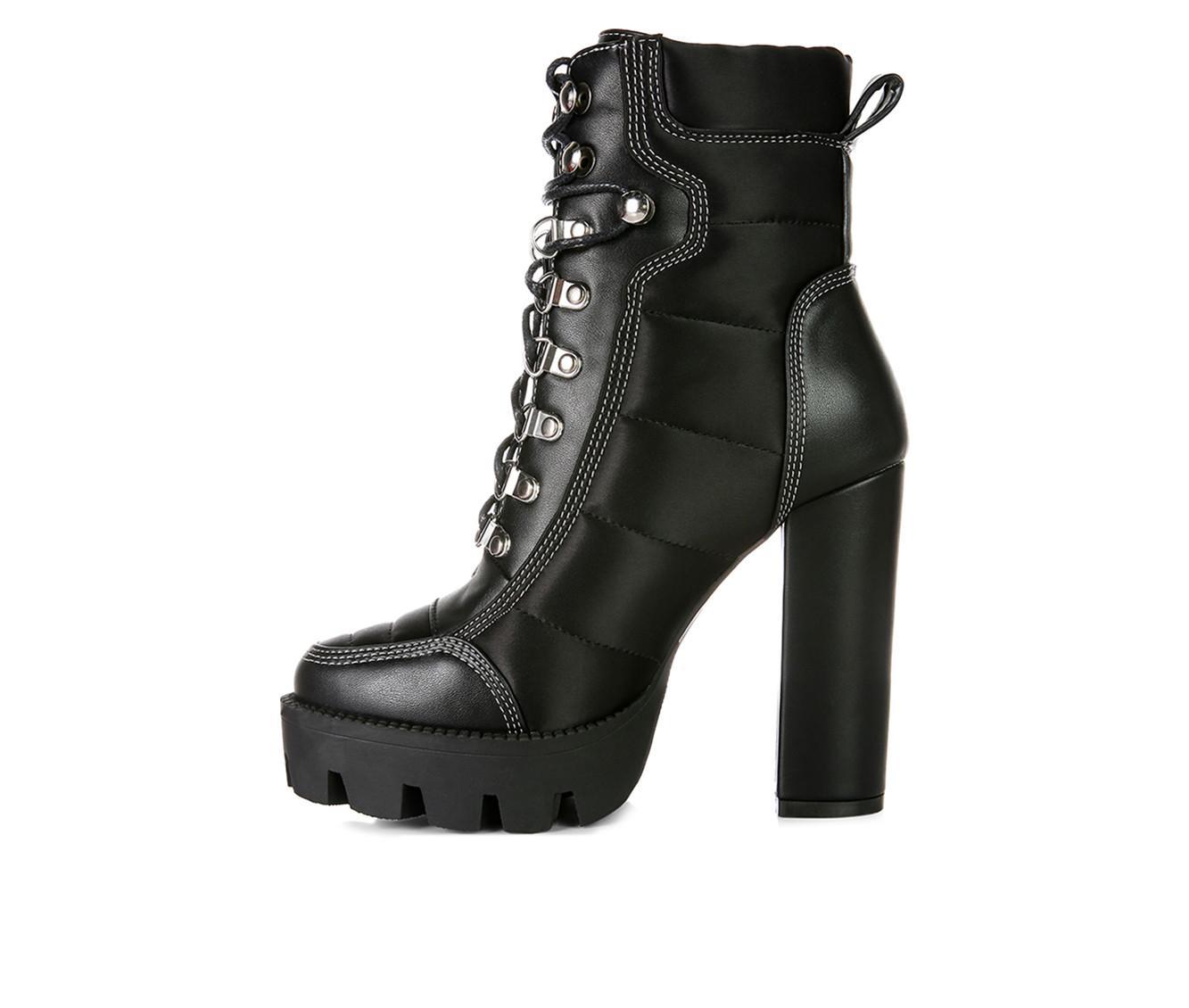 Women's London Rag Scotch Lace Up Heeled Booties Product Image