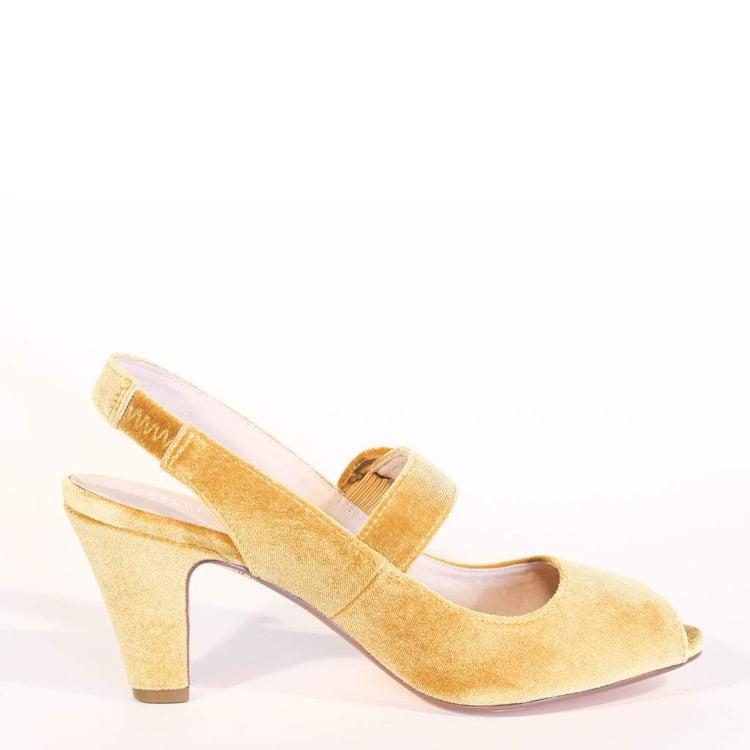 Liberty Velvet Mary Jane Heels Product Image