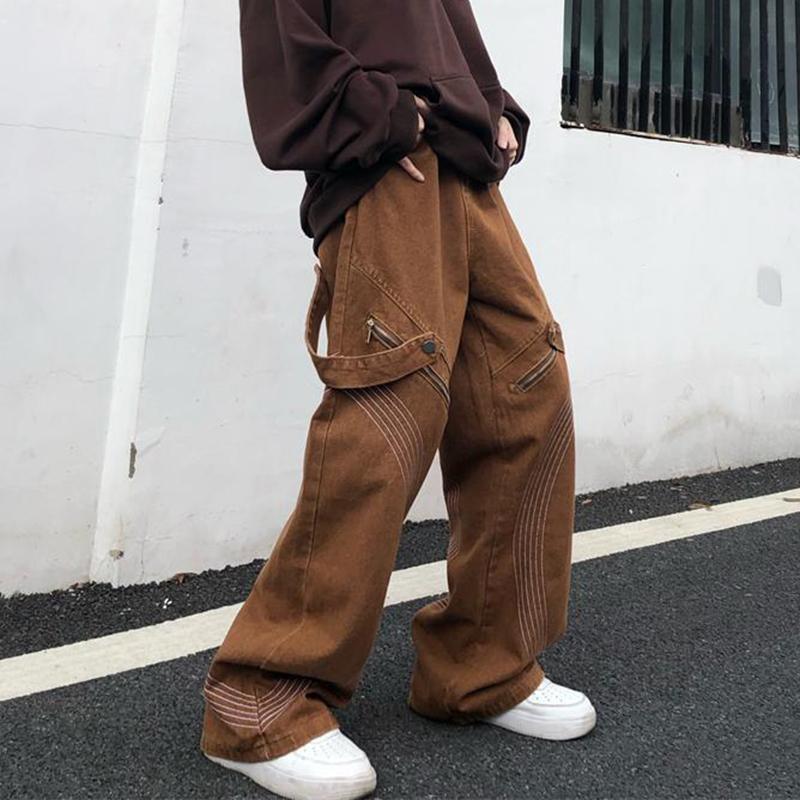 Sopula American High Street Micro-Horn Outdoor Functional Work Jeans Product Image