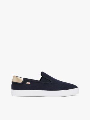 Metallic Heel Canvas Slip-On Sneaker Product Image