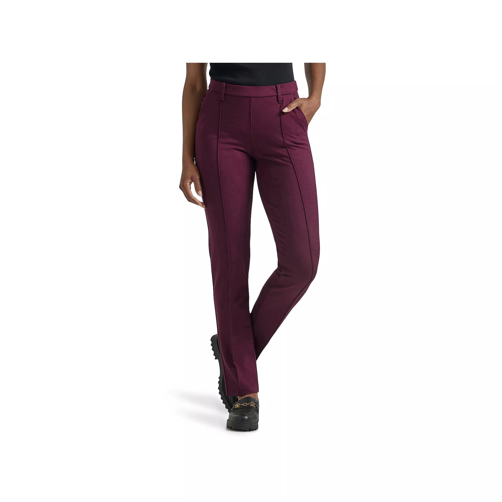 Women's Lee® Ultra Lux Comfort Any Wear Straight-Leg Pants, Size: 8 Avg/Reg, Rodeo Product Image