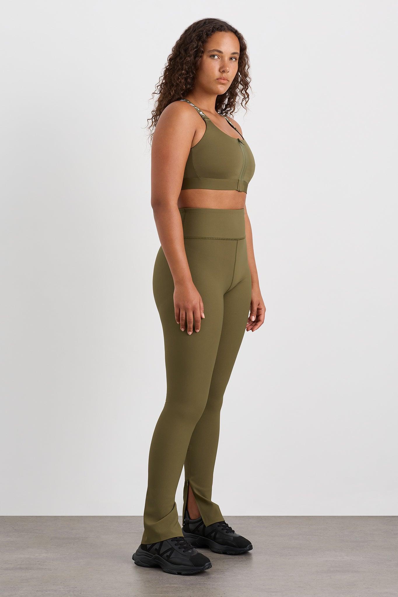 Zip Hem Full Length Legging 205 Product Image