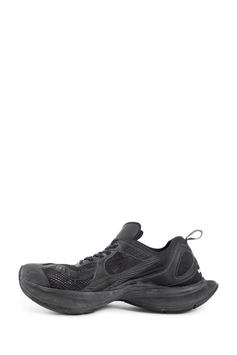 BALENCIAGA Black Mesh And Rubber Circuit Sneakers Product Image