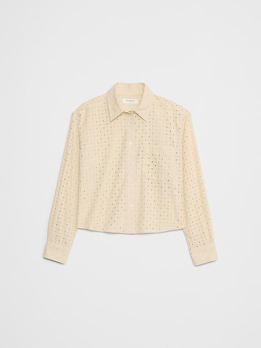 Boxy Button-Down Shirt Product Image