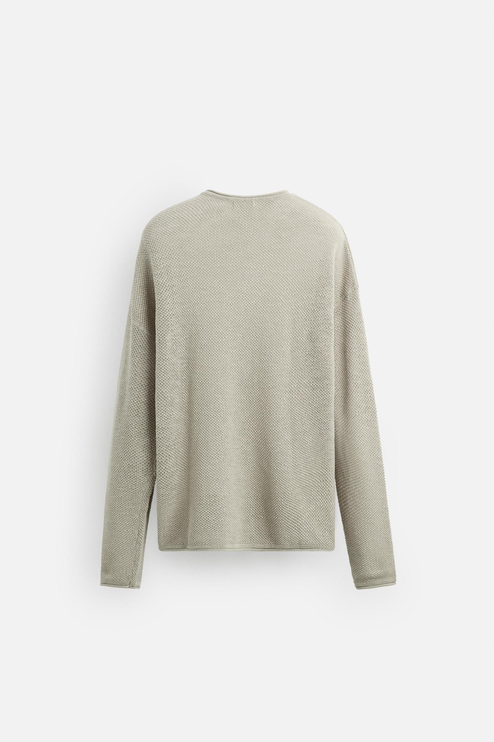 RELAXED FIT TEXTURED SWEATER Product Image