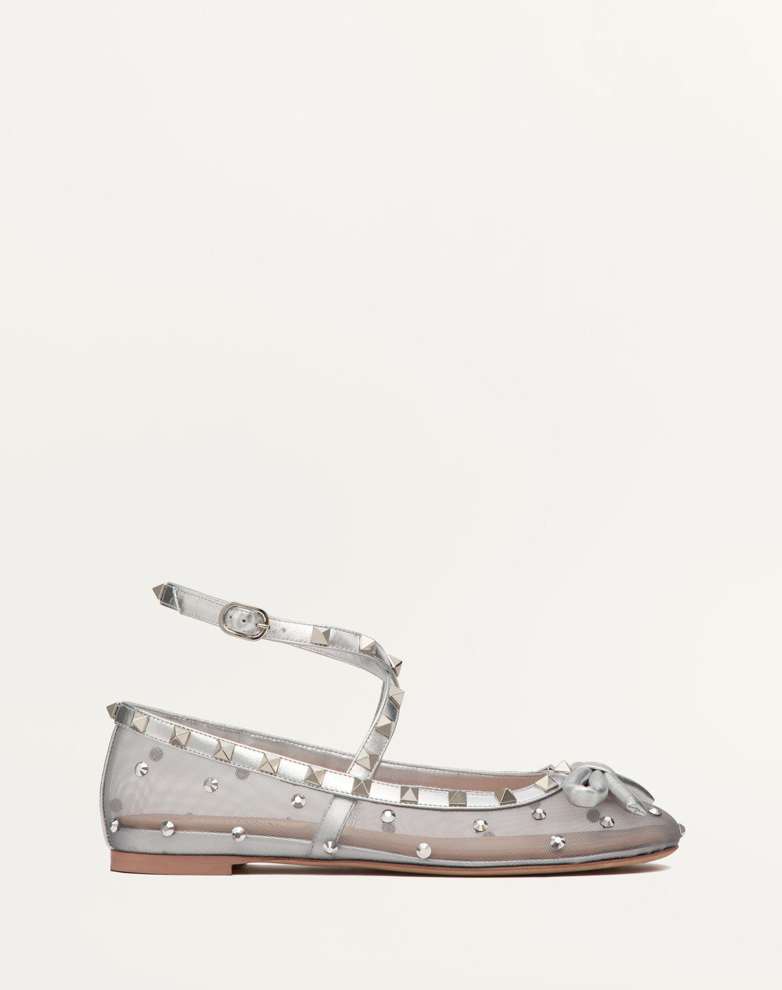 Rockstud Mesh Ballerina With Crystals Product Image