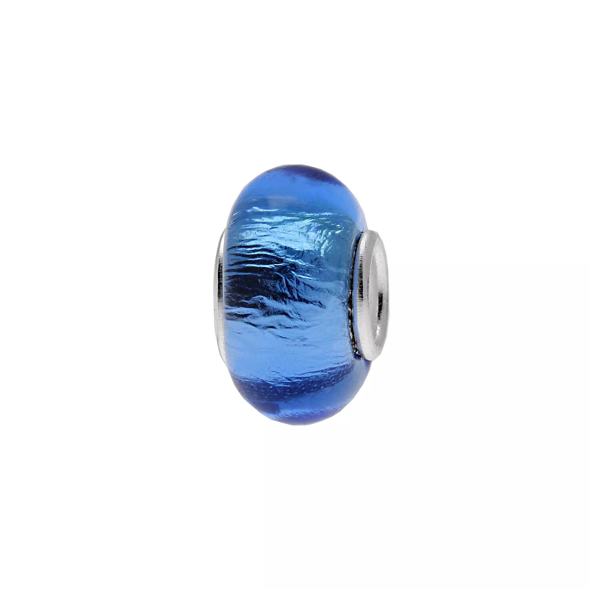 Individuality Beads Sterling Silver Glass Bead, Women's, Blue Product Image