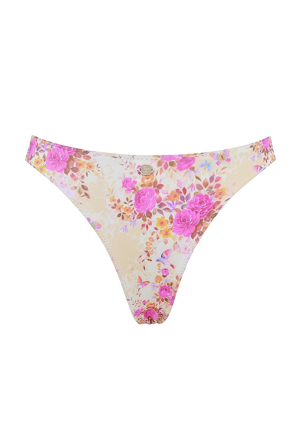 Capri  floral print high leg bikini bottom Product Image