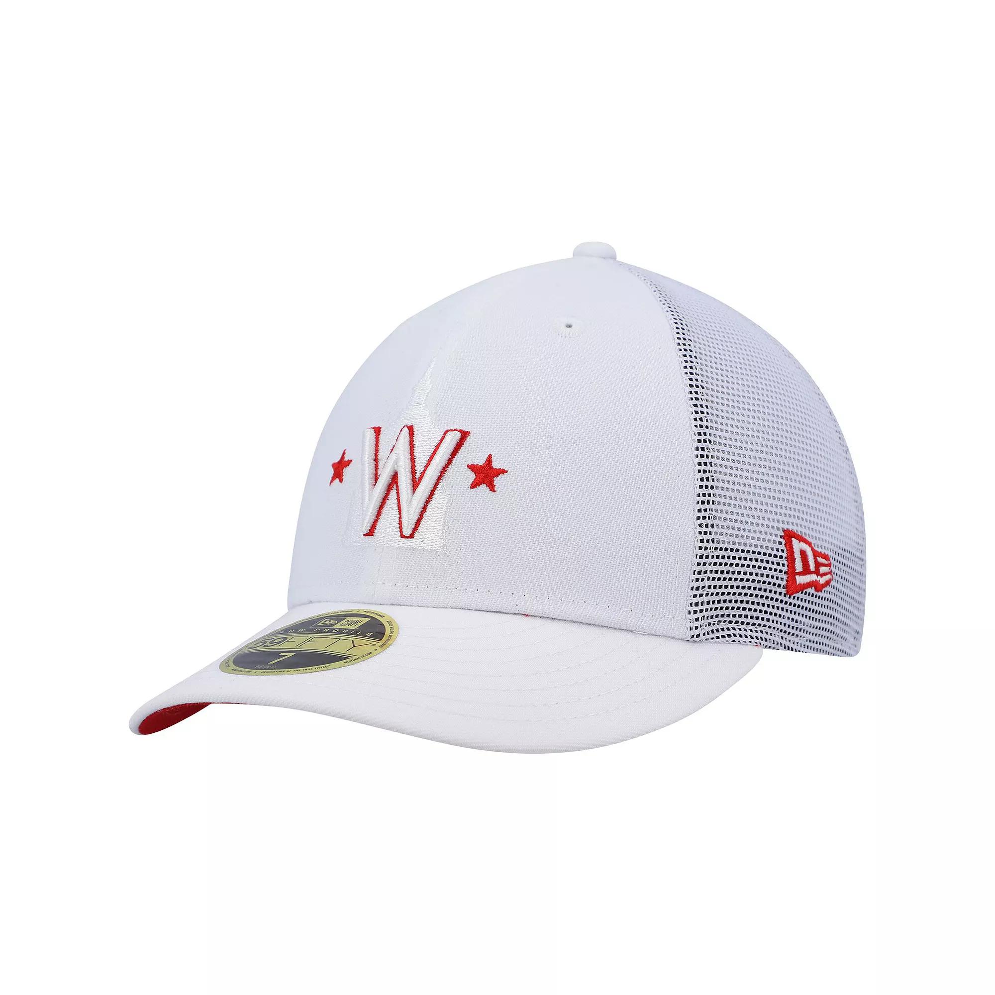 Men's New Era White Washington Nationals 2022 Batting Practice Low Profile 59FIFTY Fitted Hat, Size: 6 7/8 Product Image