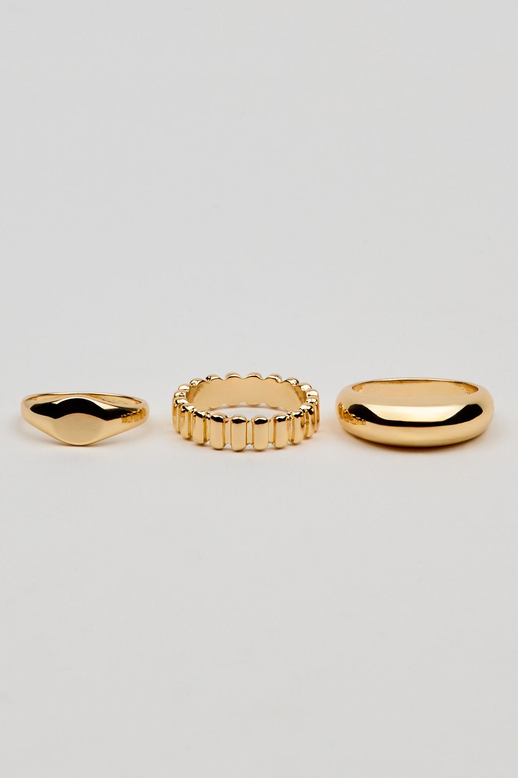 Set of 3 Signet Rings Product Image