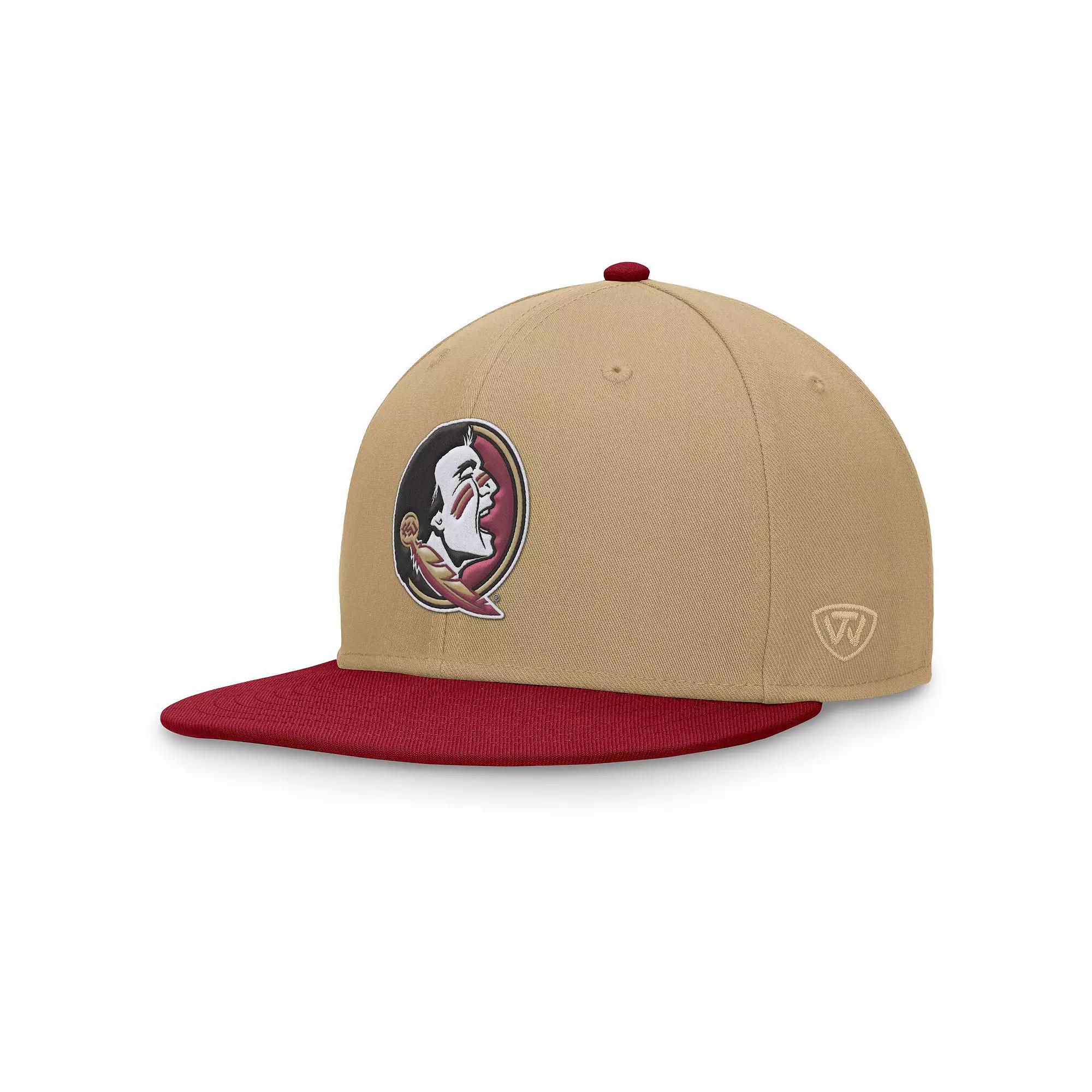 Men's Top of the World Gold/Garnet Florida State Seminoles Rally Two-Tone Fitted Hat, Size: 7 1/4 Product Image