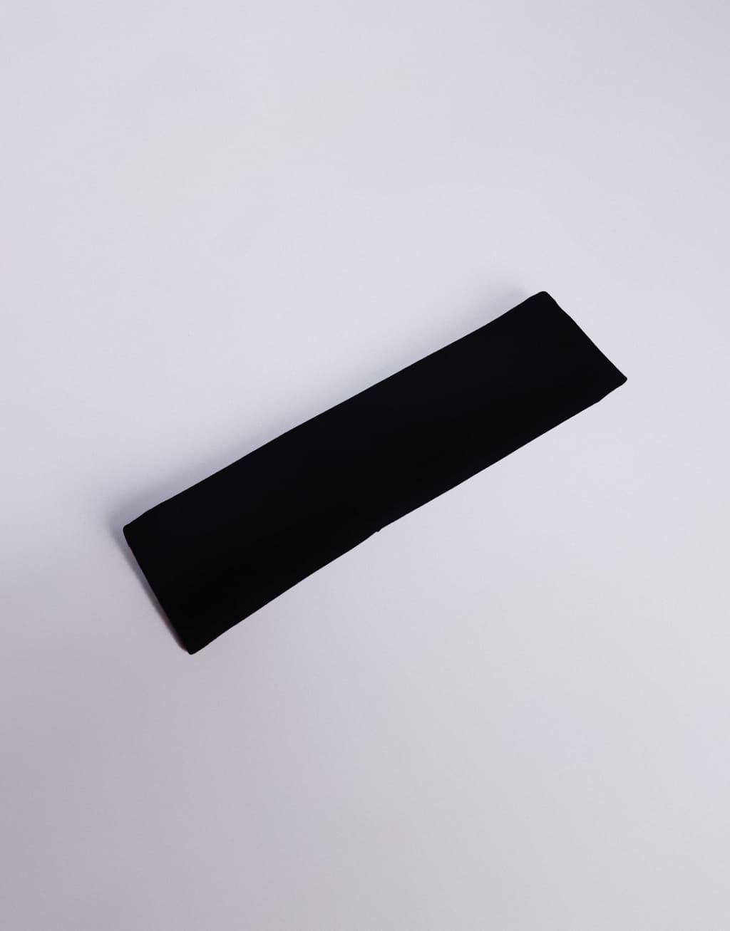 4505 Icon soft touch wide yoga headband in black  Product Image