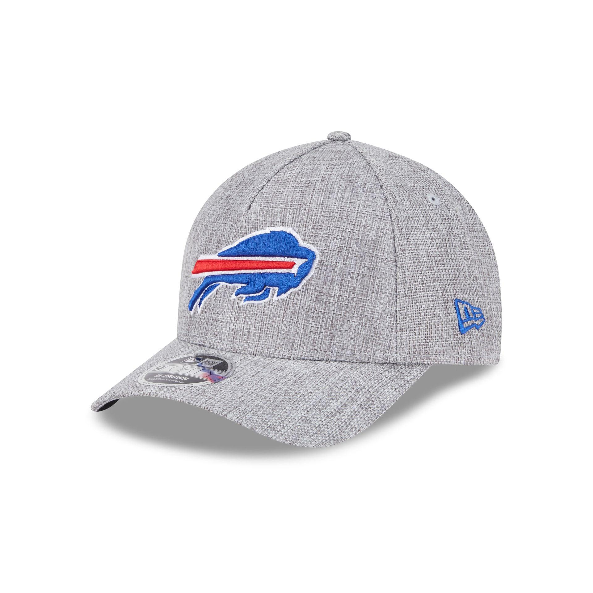 Buffalo Bills Cotton Weave Gray 9FORTY M-Crown A-Frame Snapback Hat Male Product Image