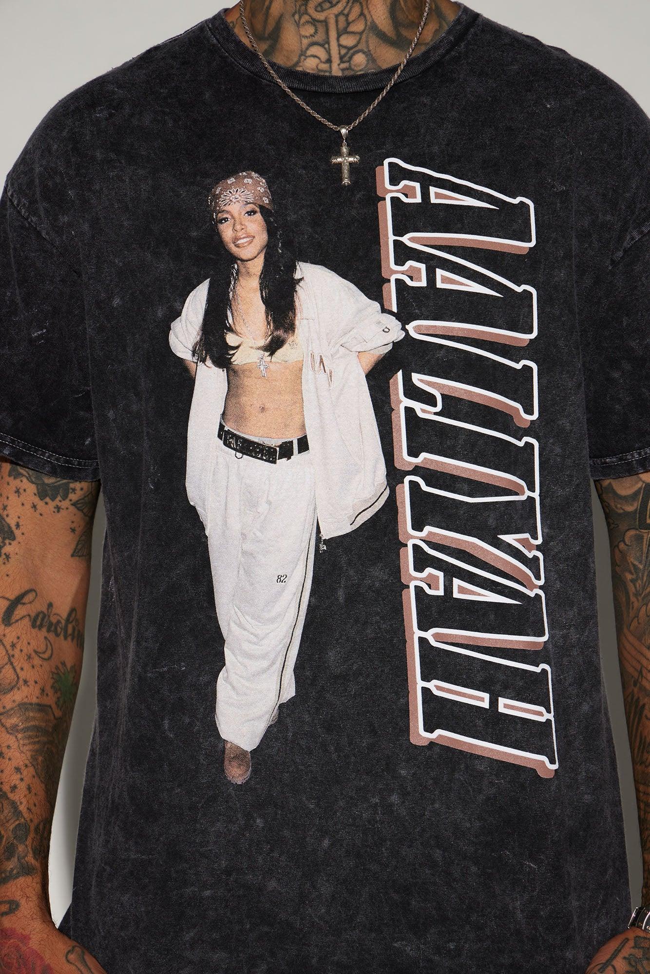 Aaliyah Try Again Short Sleeve Tee - Black Product Image