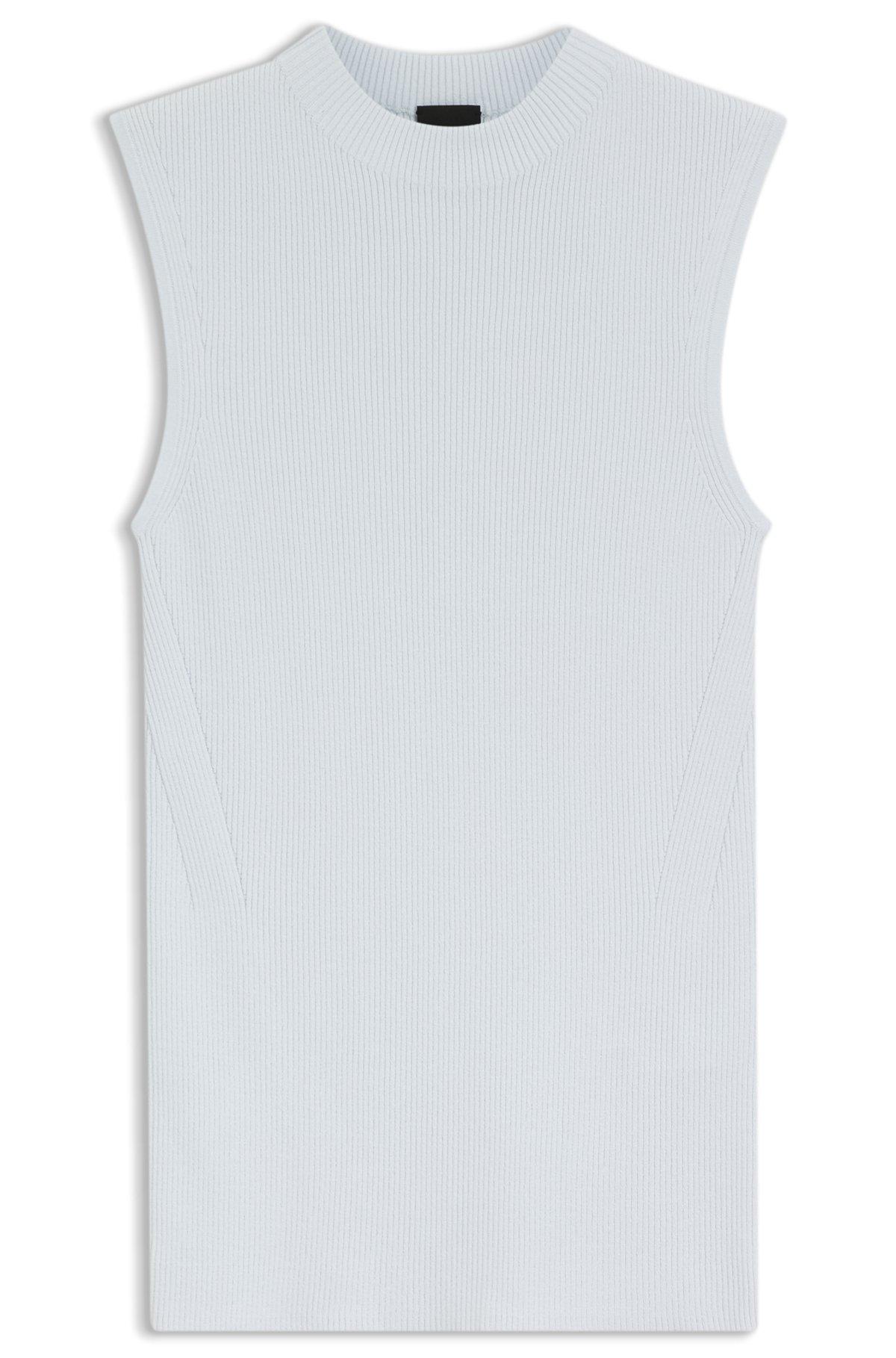 Ribbed top with mock neckline Product Image