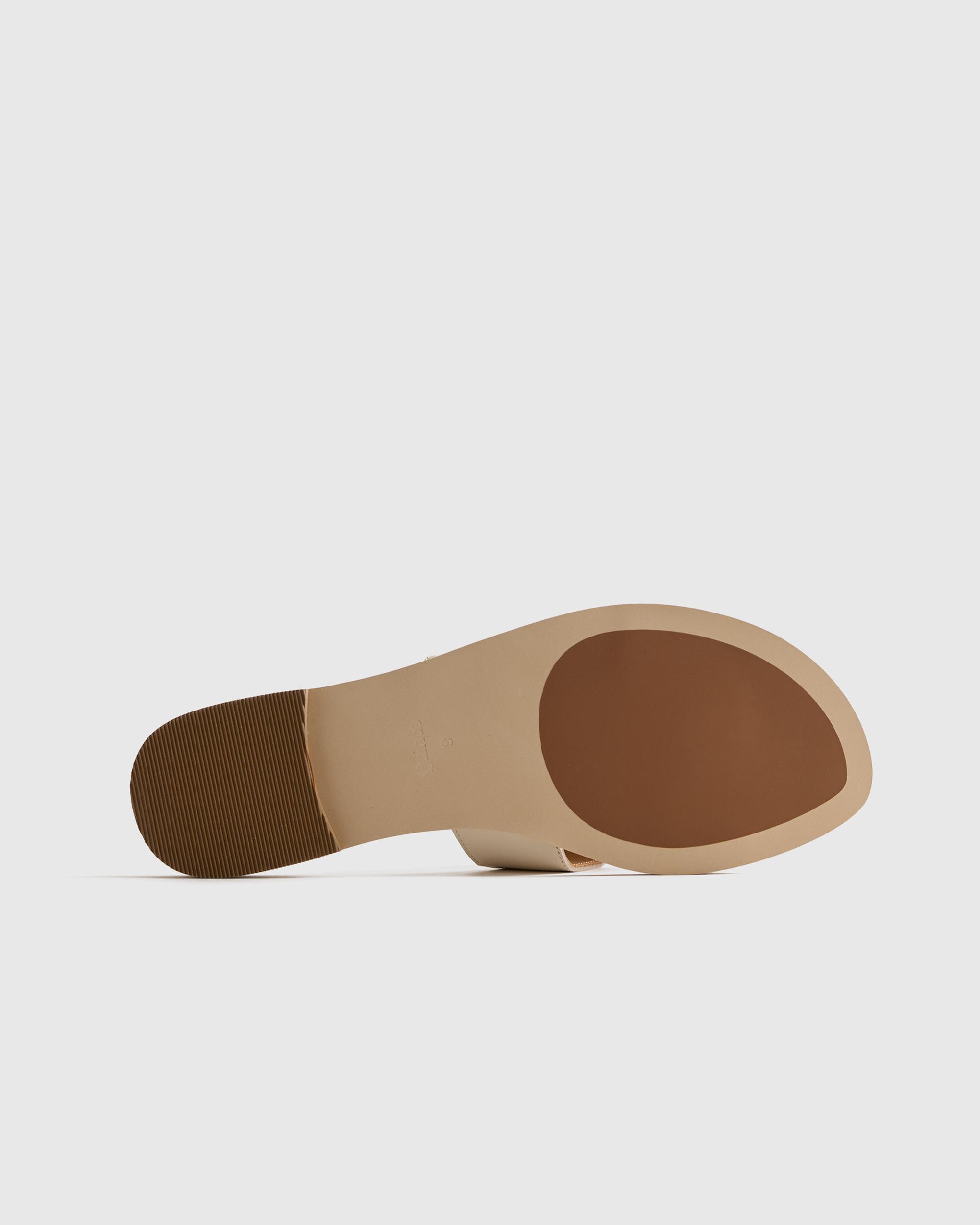 Quince | Women's Italian Leather Cutout Slide Sandal Product Image