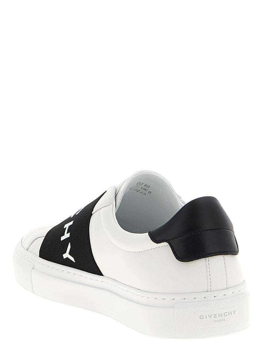 GIVENCHY Urban Street Sneakers In Leather With Elastic Band In Multi Product Image