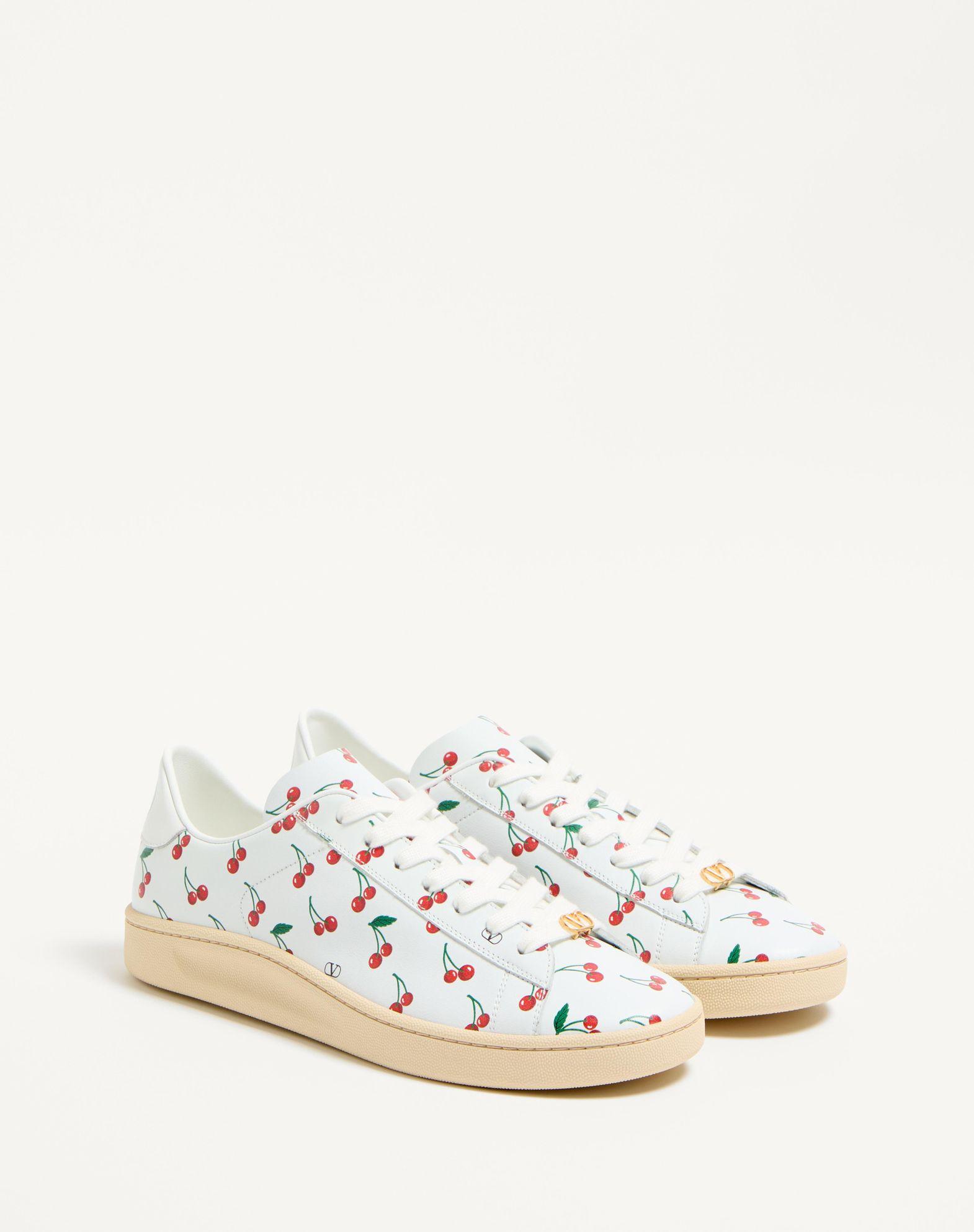 Royco Sneaker In Nappa Calfskin With Cherryfic Pattern Product Image