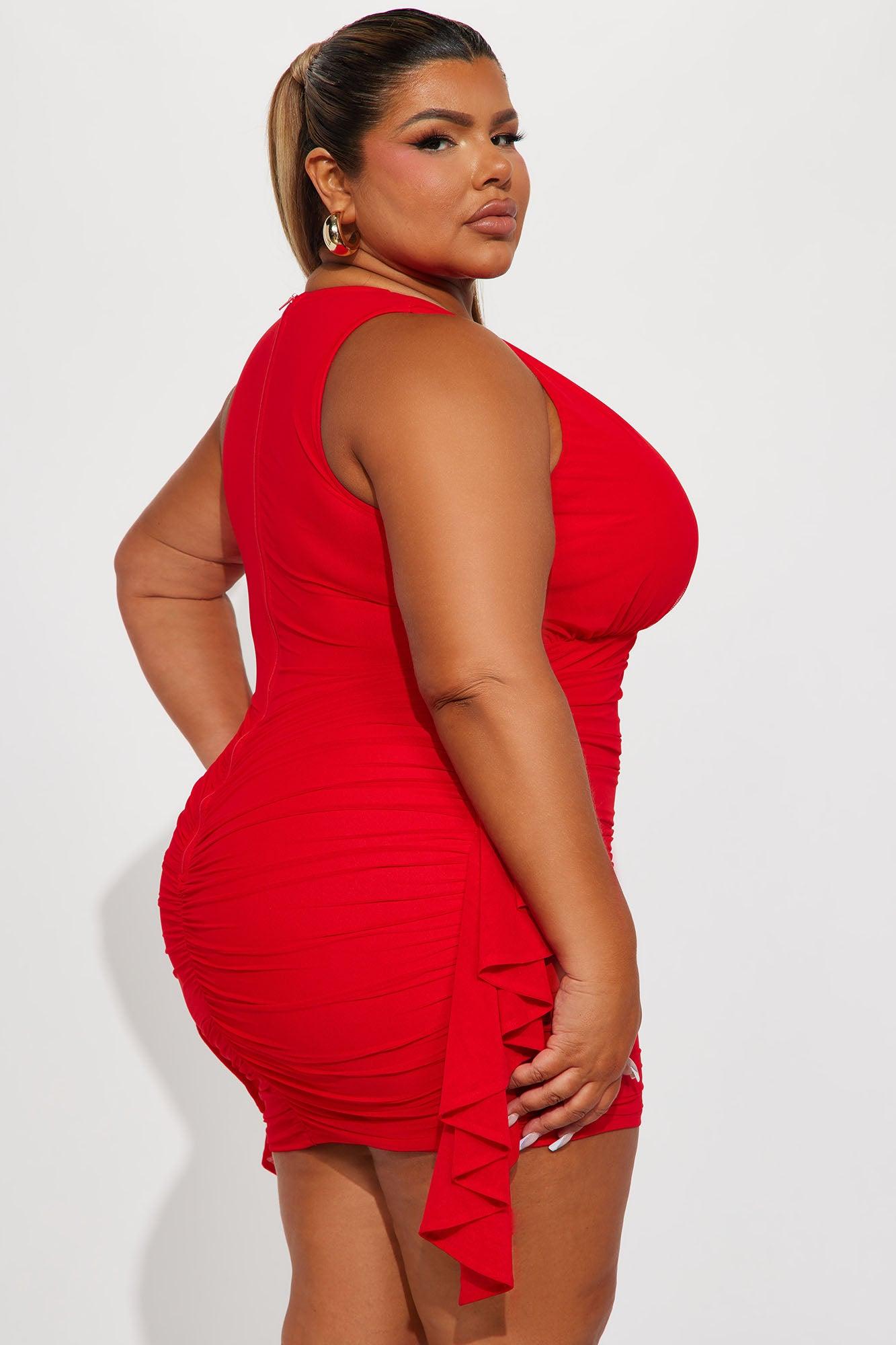 Taste of Her Mini Dress - Red Product Image