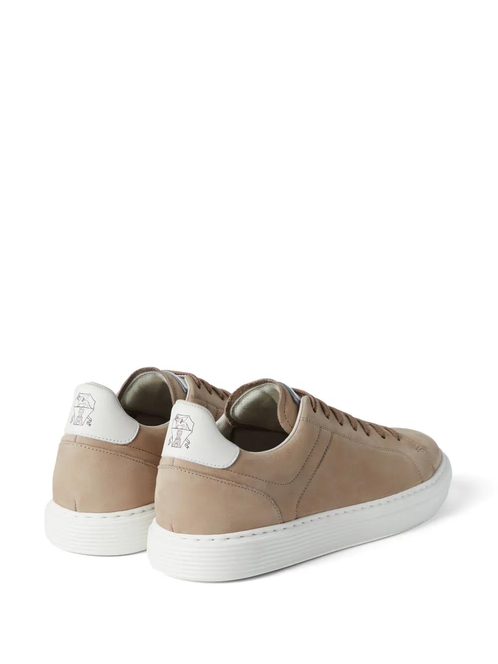 suede lace-up sneakers Product Image