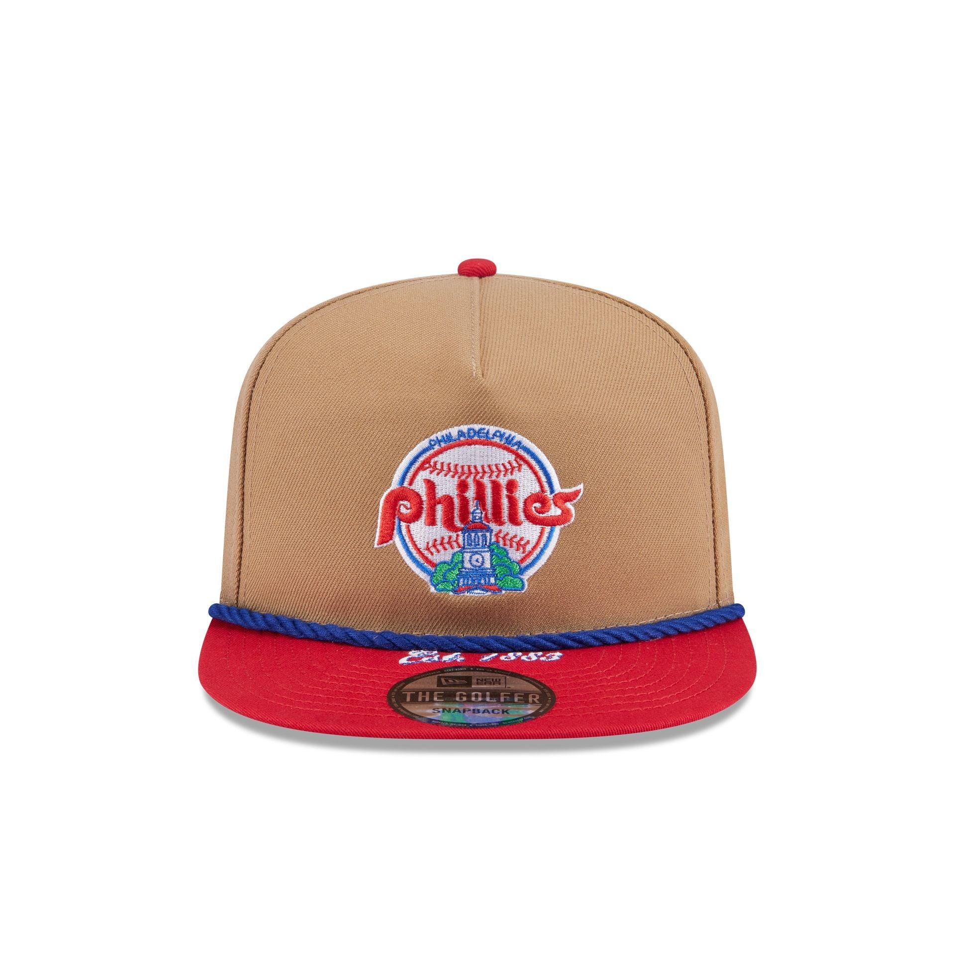 Philadelphia Phillies Khaki Rope Golfer Hat Male Product Image