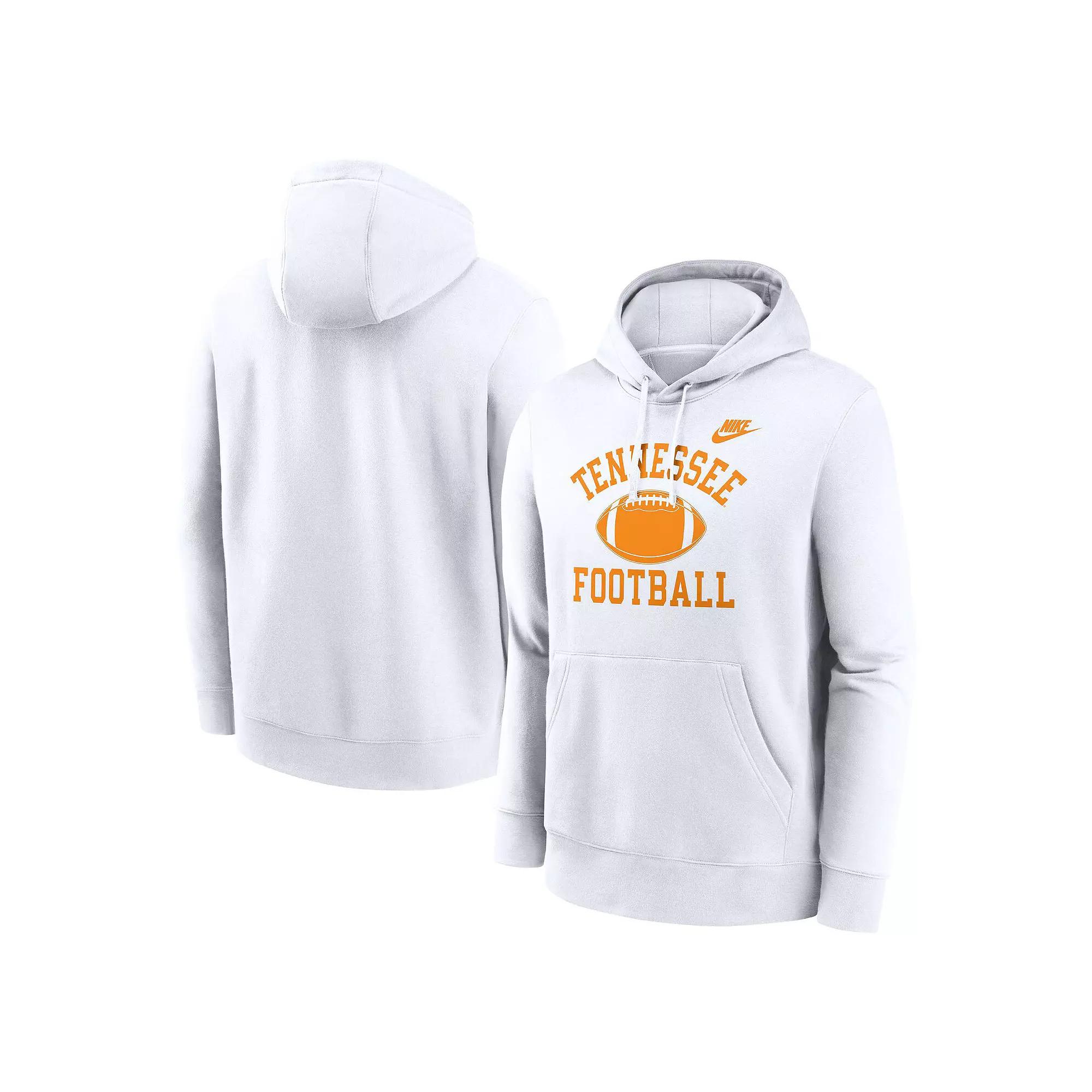 Men's Nike White Tennessee Volunteers Legacy Football Icon Club Fleece Pullover Hoodie,  Product Image