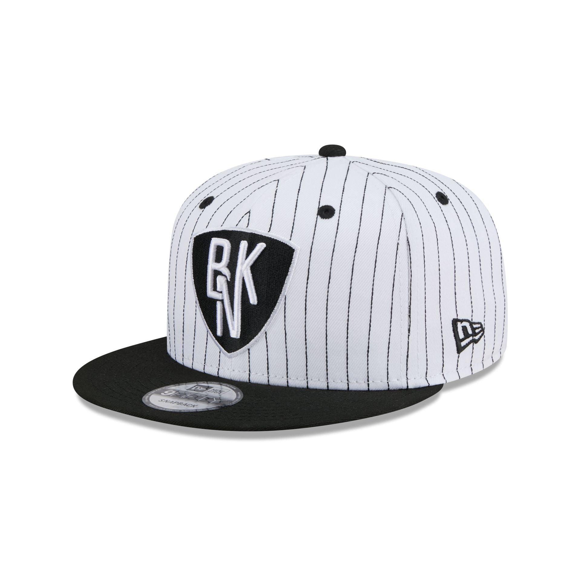 Brooklyn Nets Deceptor Pinstripe 9FIFTY Snapback Hat Male Product Image
