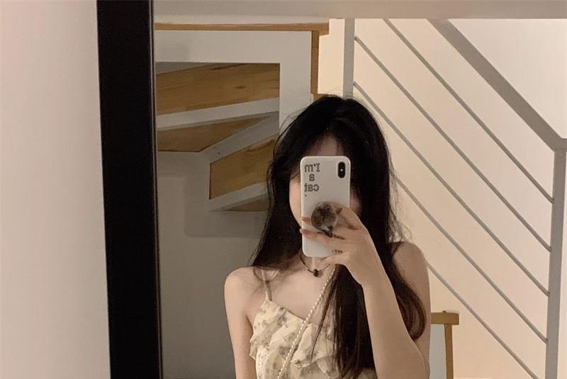 Spaghetti Strap Floral Mini A-Line Sundress Product Image