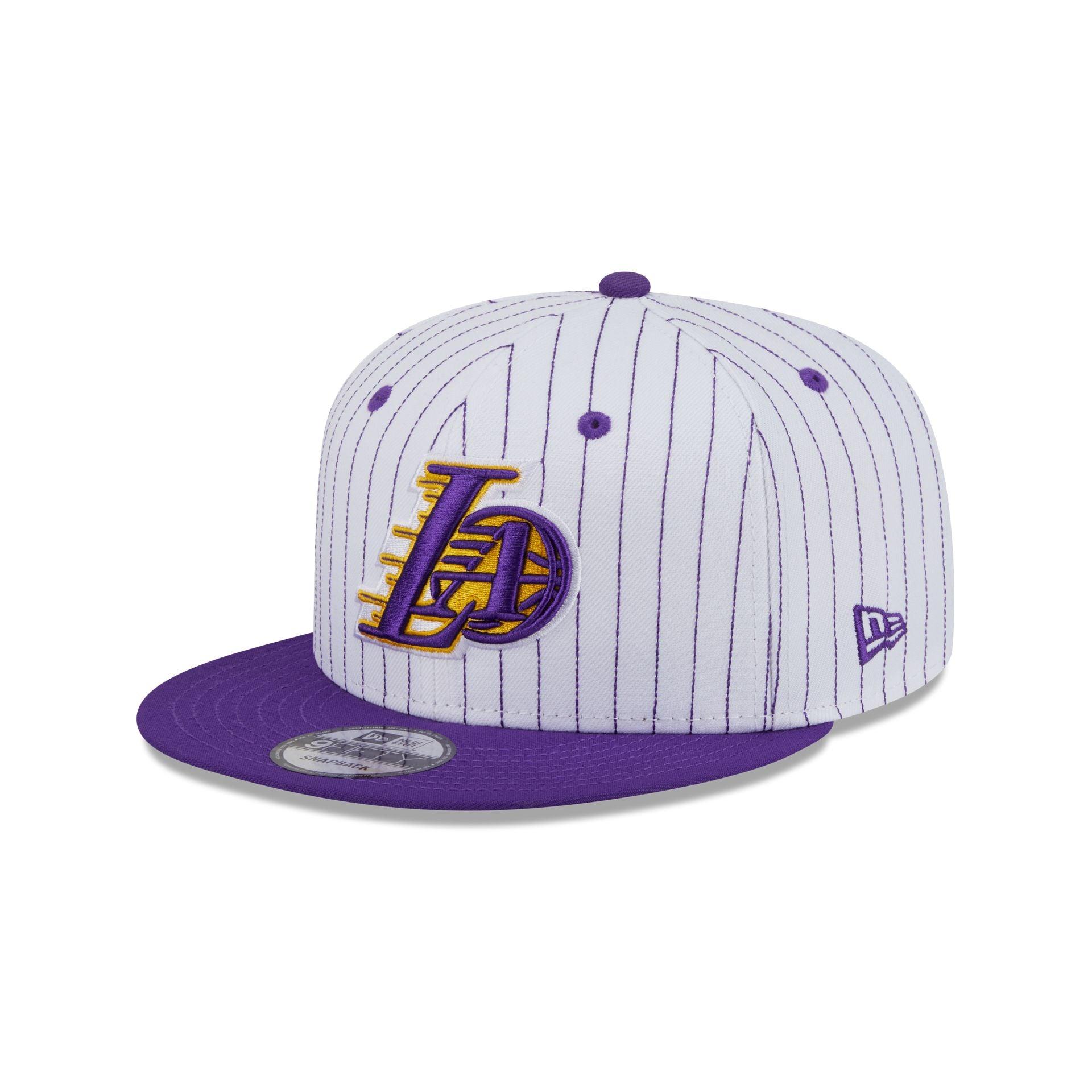 Los Angeles Lakers Deceptor Pinstripe 9FIFTY Snapback Hat Male Product Image