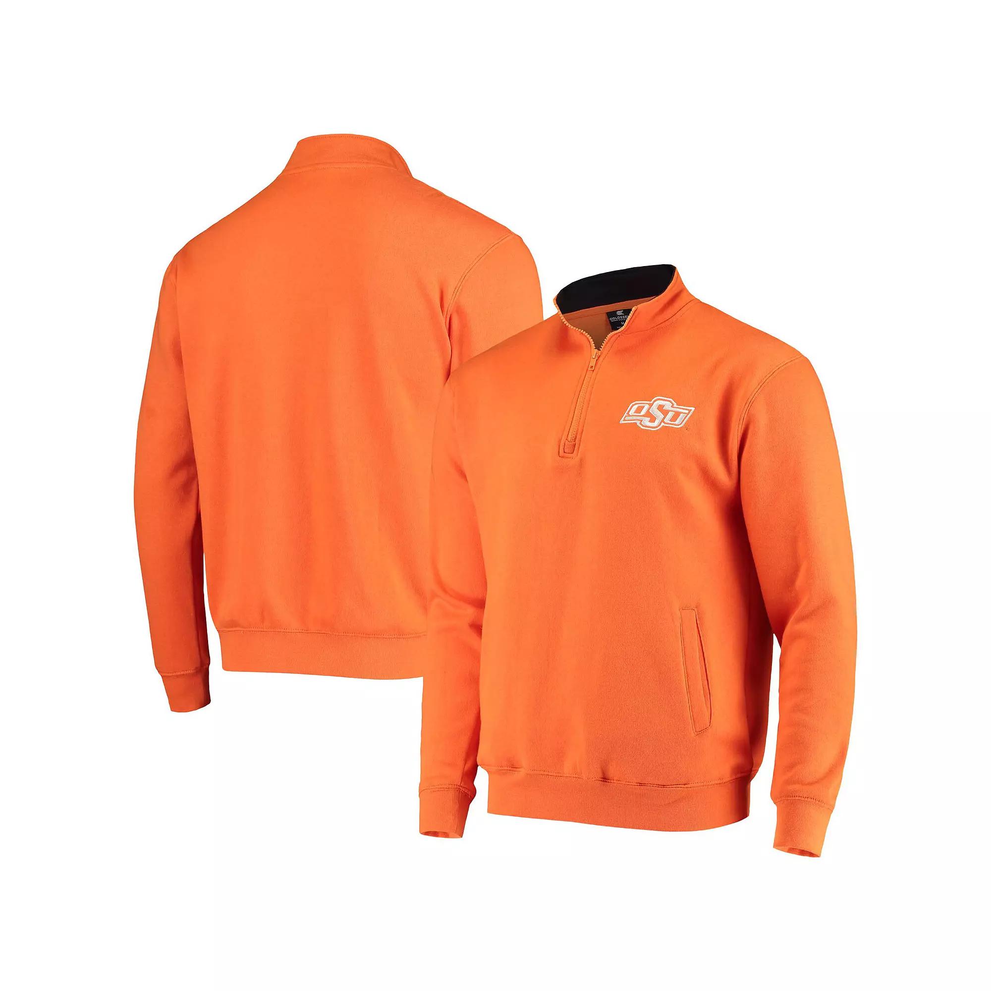 Men's Colosseum Orange Oklahoma State Cowboys Tortugas Logo Quarter-Zip Jacket,  Product Image