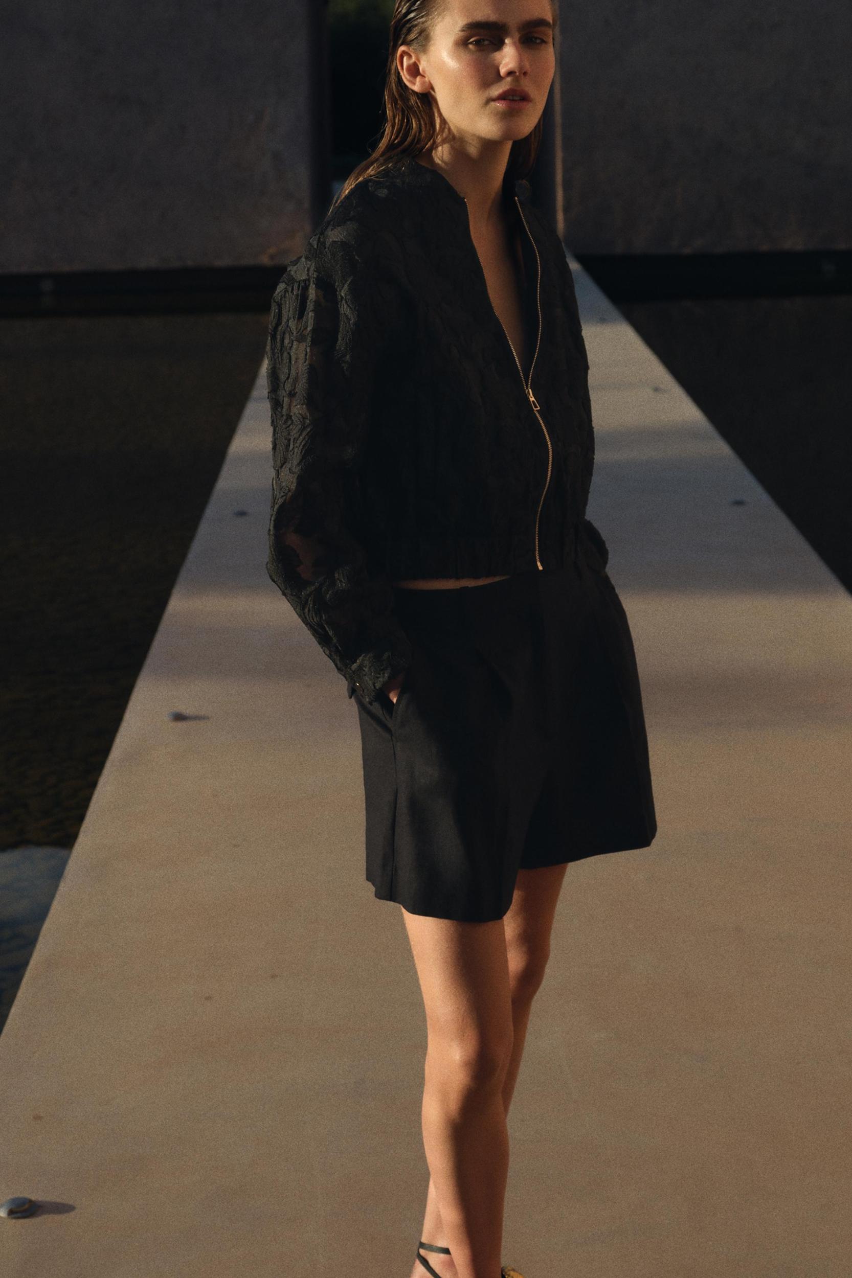 ORGANZA BOMBER JACKET Product Image