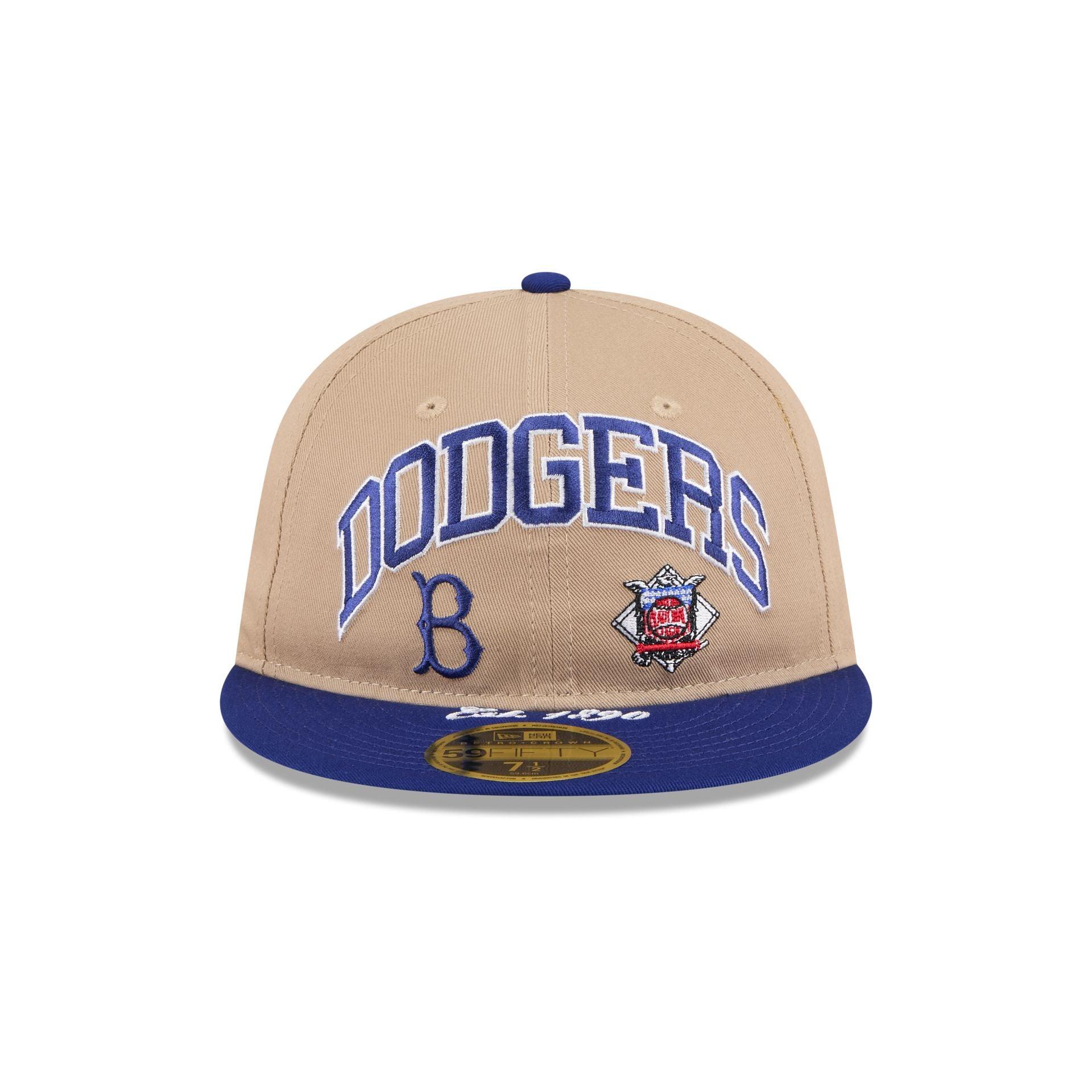 Brooklyn Dodgers Camel Retro Crown 59FIFTY Fitted Hat Male Product Image