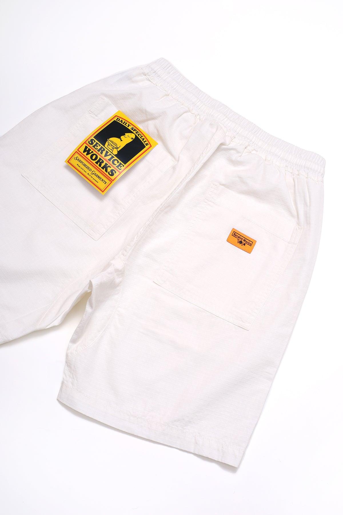 Service Works - Ripstop Chef Shorts - Off White Product Image