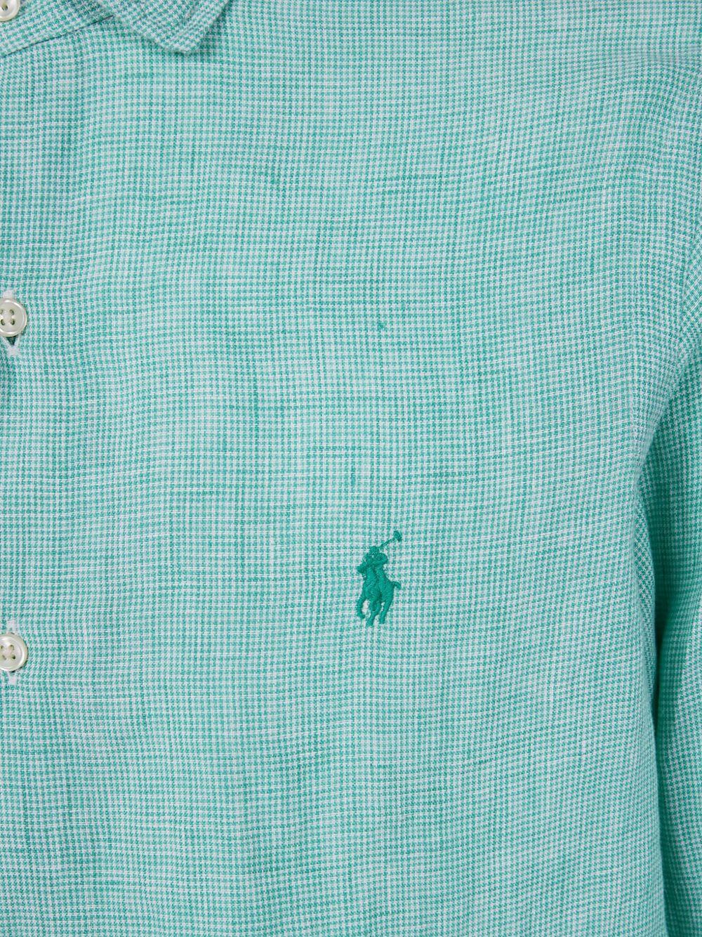 POLO RALPH LAUREN Sport Shirt Long Sleeve Clothing In Green Product Image