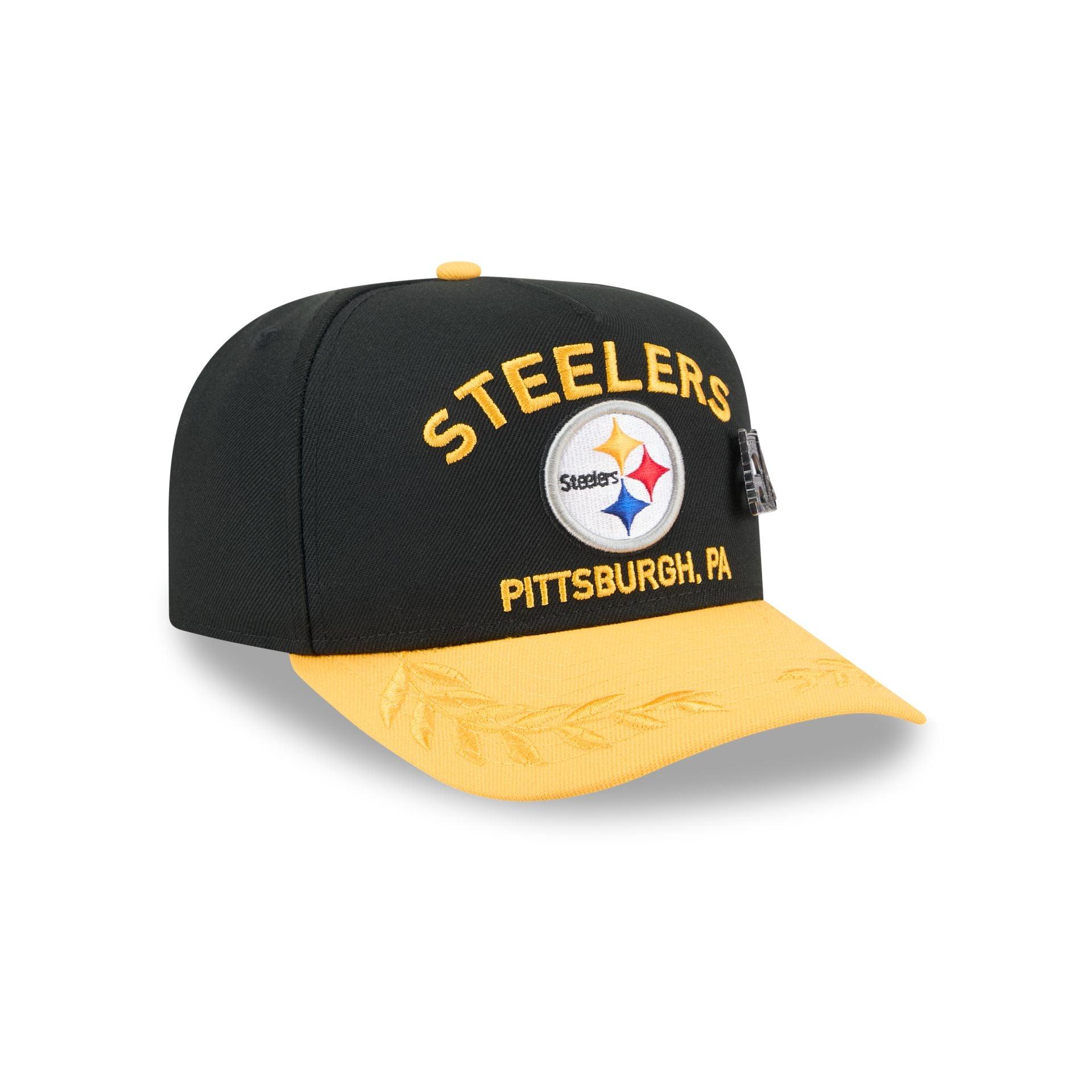 Pittsburgh Steelers 2025 Draft Black 59FIFTY A-Frame Fitted Hat Male Product Image
