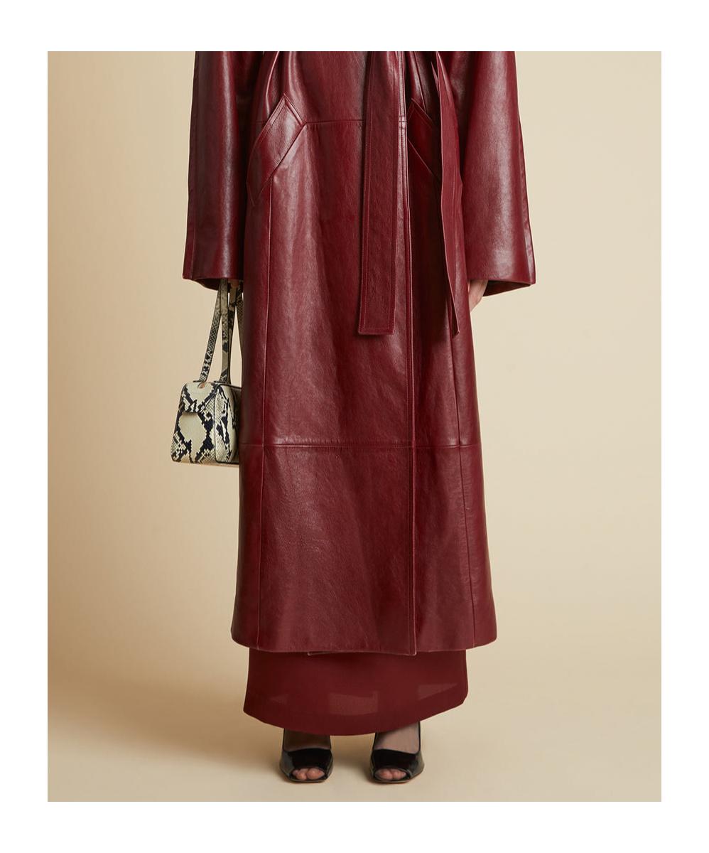 KHAITE Womens Natural Simona Snakeskin-effect Leather Shoulder Bag In Multi Product Image