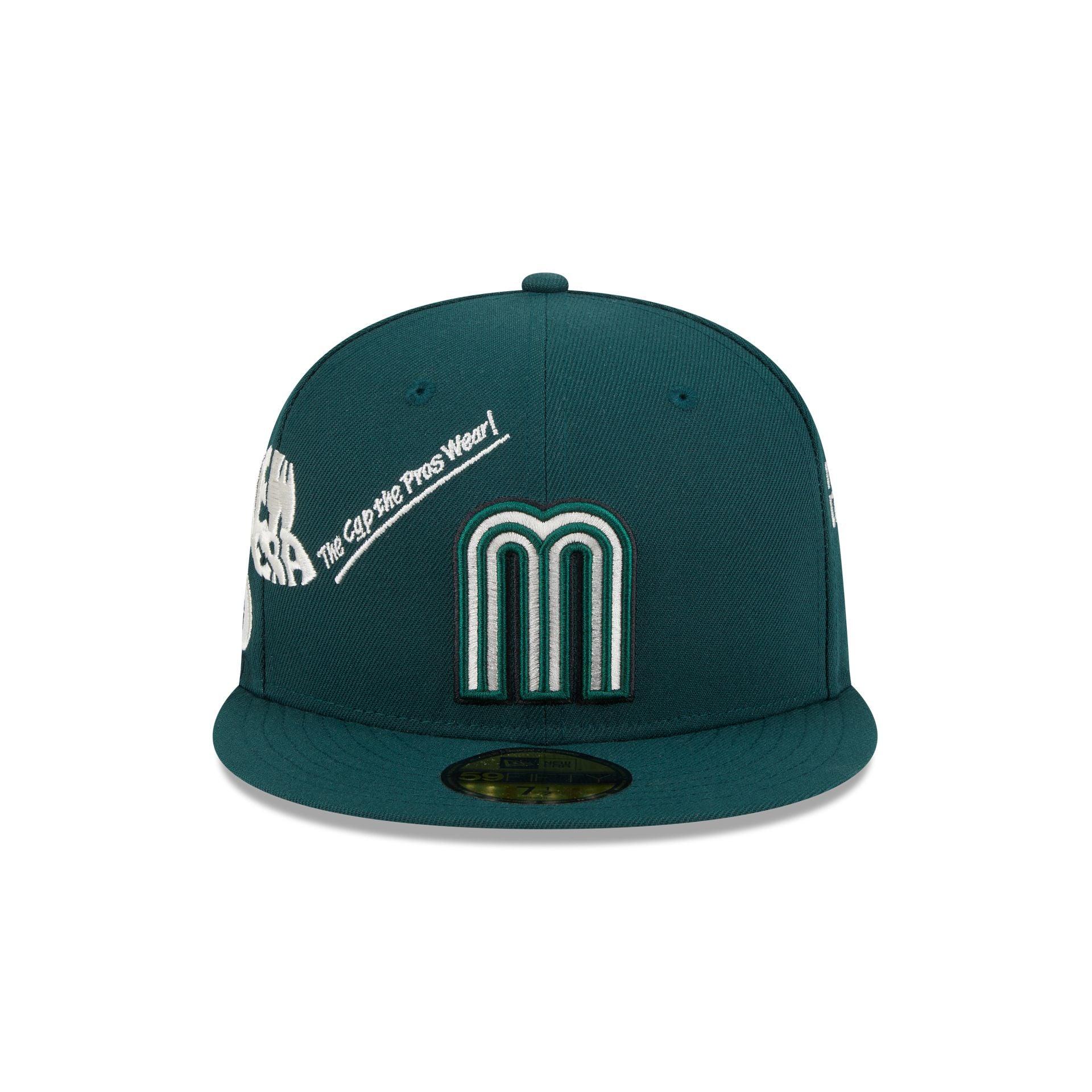 Mexico Baseball New Era Anniversary Logos Green 59FIFTY Fitted Hat Male Product Image