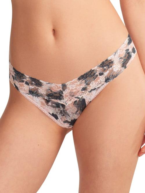 Signature Lace Original Rise Printed Thong Product Image