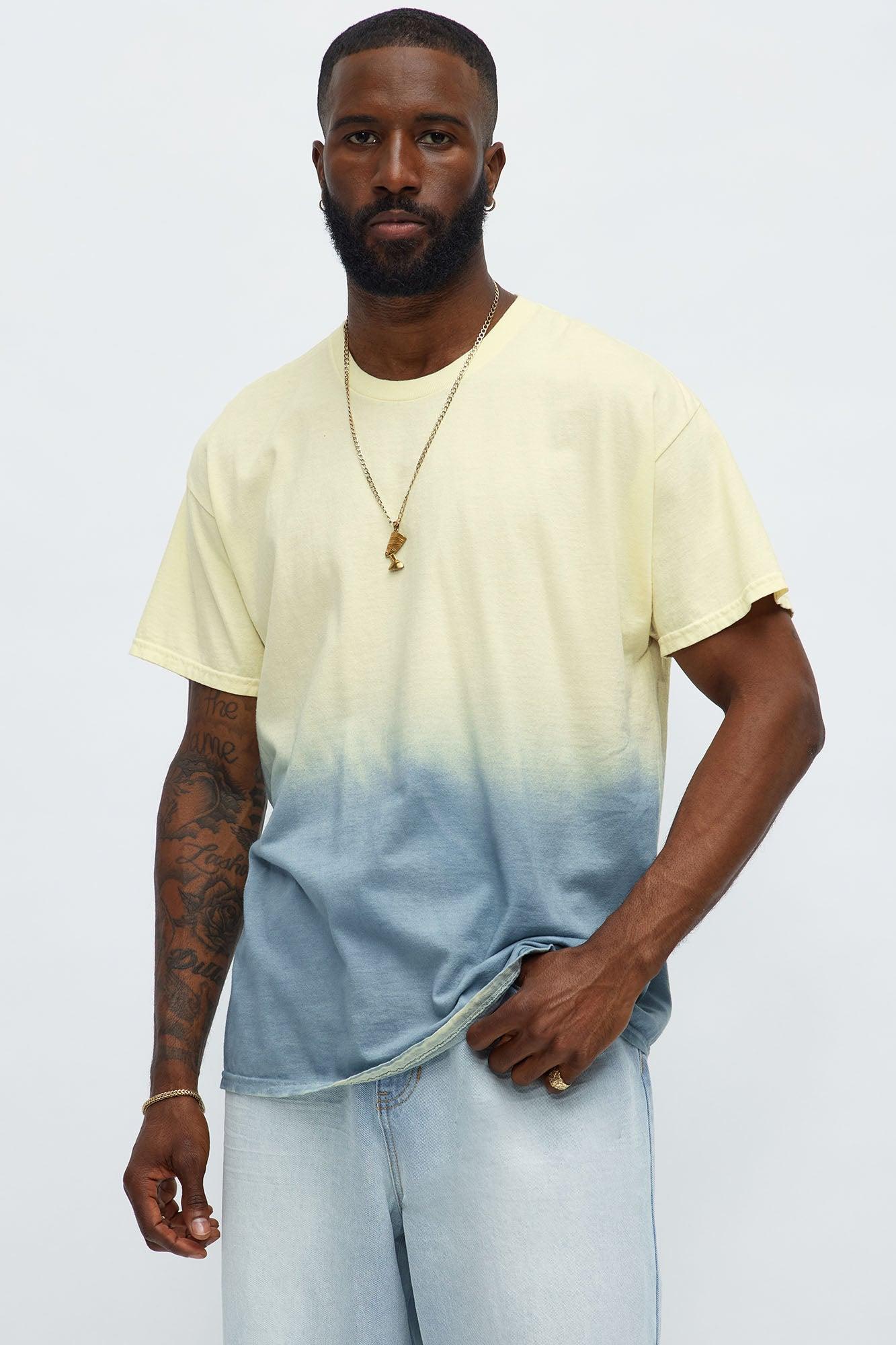 Ombre Wash Tee - Yellow/combo Male Product Image
