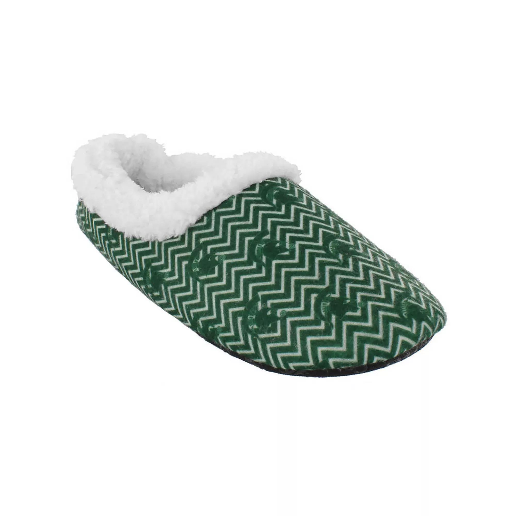 Michigan State Spartans Women's Chevron Slippers, Size: Large, Team None Product Image