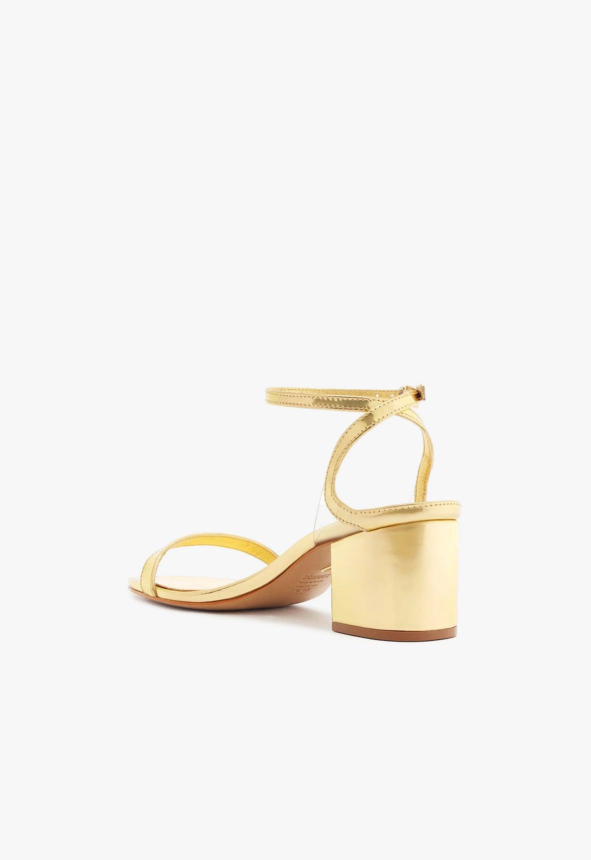 Skye Mid Block Specchio Leather Sandal Female Product Image