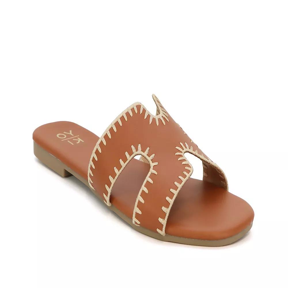 Yoki Essie-29 Women's Open Toe H-Band Stitch Sandals,  Product Image