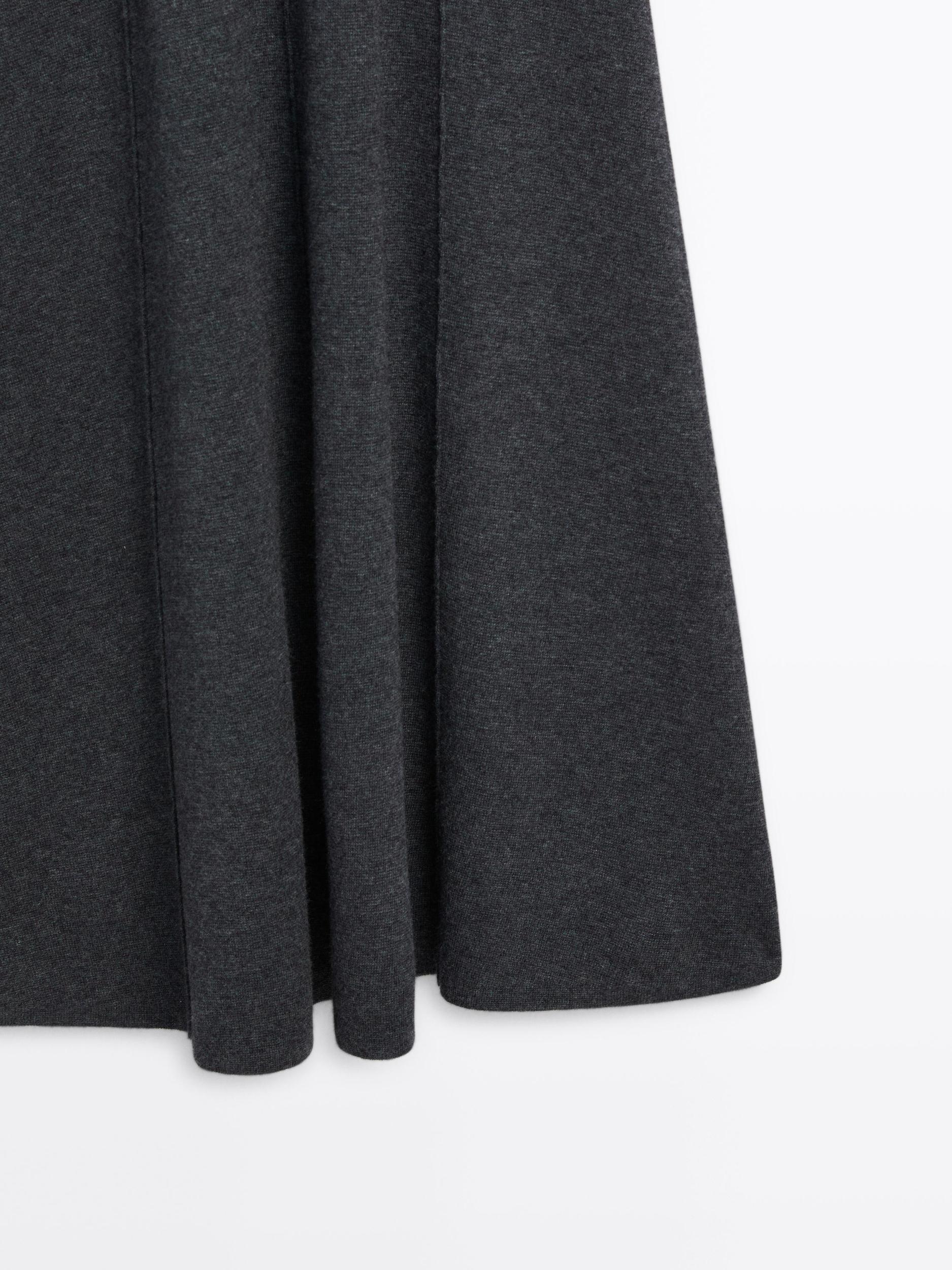 Long A-line knit dress Product Image