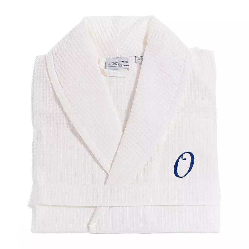 Linum Home Textiles Turkish Cotton Personalized Waffle Weave Bathrobe, Adult Unisex,  Product Image